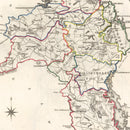 Vintage Map of Roscommon County Ireland, 1846