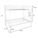 Space Saving Bunk Bed With Metal Frame And Ladder by Unique Piece Furniture