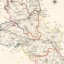 Vintage Map of Monaghan County Ireland, 1846