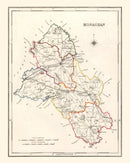 Vintage Map of Monaghan County Ireland, 1846