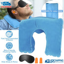 Travel Pillow Inflatable U Shape Neck Pillow Neck Support Head Rest Office Nap Car Airplane Cushion