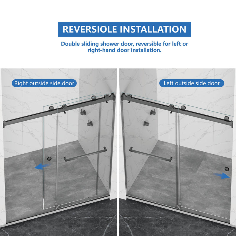 Frameless Shower Door - Double Sliding Design, photo 9 of 10