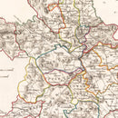 Vintage Map of Meath County Ireland, 1846