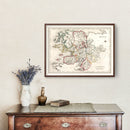 Vintage Map of Mayo County Ireland, 1846