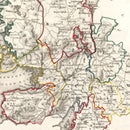 Vintage Map of Mayo County Ireland, 1846