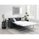 Pacheco - Upholstered Sleeper Sectional Chaise Sofa With Pocket Coils And Reversible Cushions - Dark Gray by HouseOfZazla
