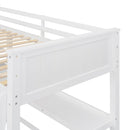 Loft Bed With Drawers With Desk And Shelves by HouseOfZazla
