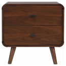 2 Drawer Nightstand - Walnut by HouseOfZazla