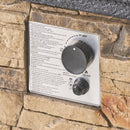 19.50" STONE MGO FIRE COLUMN - 40 000 BTU