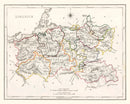 Vintage Map of Limerick County Ireland, 1846