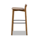 Sven 30" Modern Minimalist Low Back Wood Barstool by HouseOfZazla