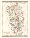 Vintage Map of Kilkenny County Ireland, 1846