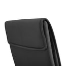 5 Pieces Dining Table Set for 4, Kitchen Room Tempered Glass Dining Table, 4 Faux Leather Chairs, Black