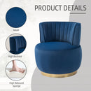 360 Degree Swivel Cuddle Barrel Accent Sofa Chair by Unique Piece Furniture