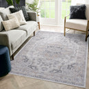 Marfi - 6' X 9' Oriental Area Rug - Ivory / Beige by HouseOfZazla