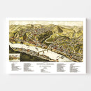 Vintage Map of Brownsville, Pennsylvania 1883