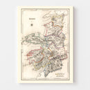 Vintage Map of Kerry County Ireland, 1846