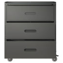 Heavy Duty Metal Storage Cabinet With Wheels 3 Drawer Tool Cabinet For Garage, Office, And Home Organizer Solutions by HouseOfZazla
