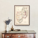 Vintage Map of Down County Ireland, 1846