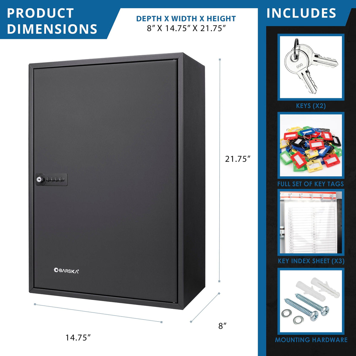 Adjustable Key Cabinet With Combination Lock, photo 13 of 17