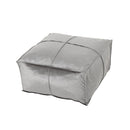Nati - Square Pouf Ottoman And Floor Cushion - Smoke by HouseOfZazla