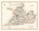 Vintage Map of Clare County Ireland, 1846