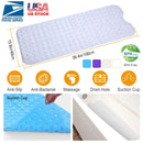 Bath Tub Mat Non-Slip Shower Mat BPA-Free Massage Anti-Bacterial with Suction Cups Washable for Bathroom Kitchen Pool