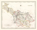 Vintage Map of Cavan County Ireland, 1846