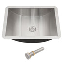 Undermount Bathroom Sink With Pop Up Drain, Brushed Nickel by HouseOfZazla
