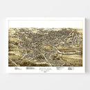 Vintage Map of Butler, Pennsylvania 1896