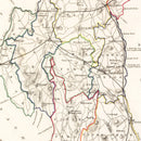 Vintage Map of Armagh County Ireland, 1846