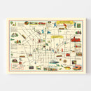 Vintage Map of Baltimore, Maryland 1929