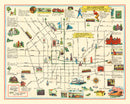 Vintage Map of Baltimore, Maryland 1929