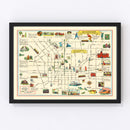 Vintage Map of Baltimore, Maryland 1929