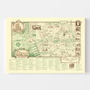 Vintage Map of New York, England 1939