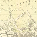 Vintage Map of Livorno, Italy 1884