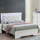 Bed With LED Light Accents Headboard by Unique Piece Furniture
