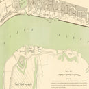 Vintage Map of Antwerp, Belgium 1883