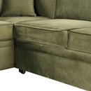 Sleeper Sofa Bed, 2 In 1 Pull Out Sofa Bed L Shape Couch With Storage Ottoman For Living Room, Bedroom Couch And Small Apartment by HouseOfZazla