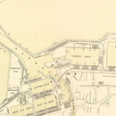 Vintage Map of Edinburgh, Scotland 1884