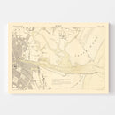 Vintage Map of Dublin, Ireland 1884
