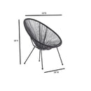 Modern Egg Shaped String Chairs (Set of 2) by Unique Piece Furniture