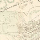 Vintage Map of Cardiff, England 1883