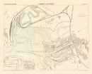 Vintage Map of Cardiff, England 1883