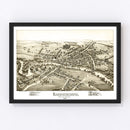 Vintage Map of Cambridgeboro, Pennsylvania 1895