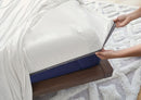 BedGear Vertex Sheet Set, Bright White, Split King / Split Cal King by HouseOfZazla