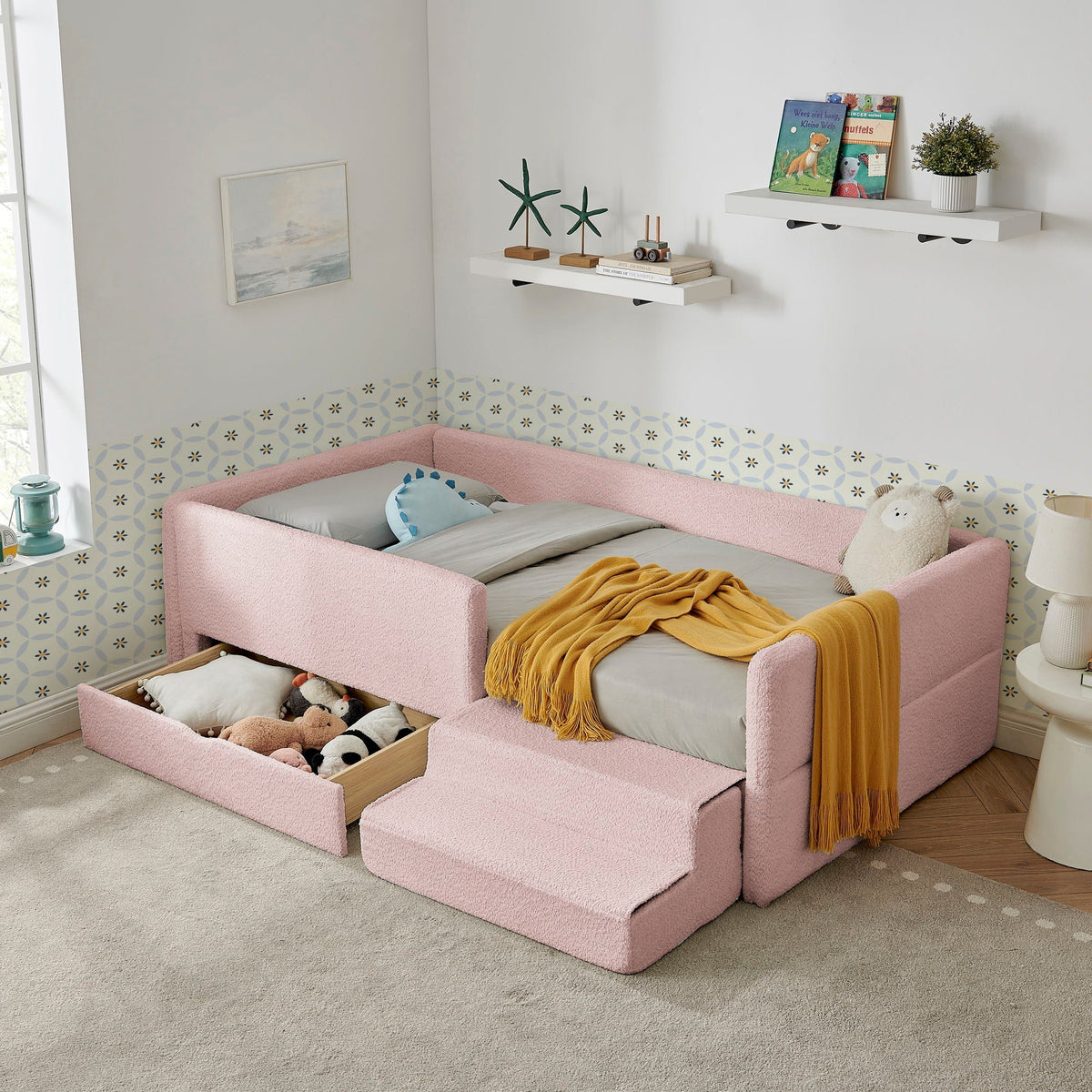 Safe Kids Bed With Guardrails And Storage, photo 12 of 14