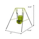 Xns001 Baby Swing With Safety Seat Indoor / Outdoor - Black / Green by HouseOfZazla