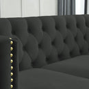 Upholstered Couch Sofa With Button Tufting For Living Room by HouseOfZazla