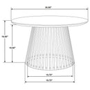 Diana - 2 Piece Round Coffee And End Table Set - Natural by HouseOfZazla